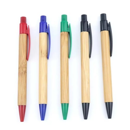 High quality eco-friendly colorful bamboo pen with custom logo