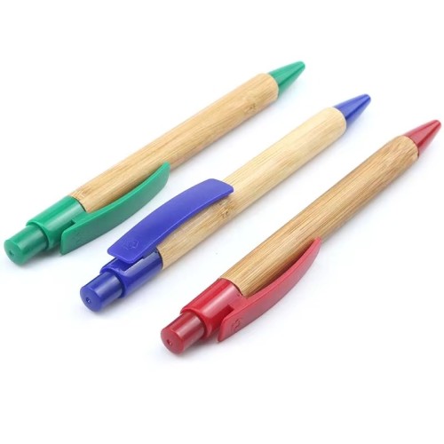 High quality eco-friendly colorful bamboo pen with custom logo