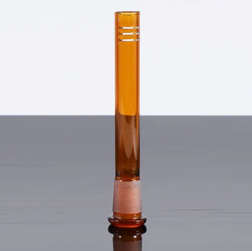 High Quality Five Colors Glass Smoking Pipes with Downstem Bowls