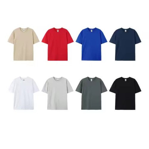 Wholesale Custom Your Brand Logo 100% Cotton Blank Men T Shirt Plain Casual Men's T-shirts