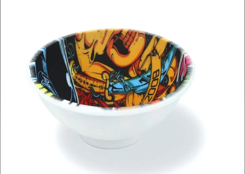 Tobacoo Rolling Bowl Water Transfer Printing Silicone Bowl for Dry Herb Pre Roll