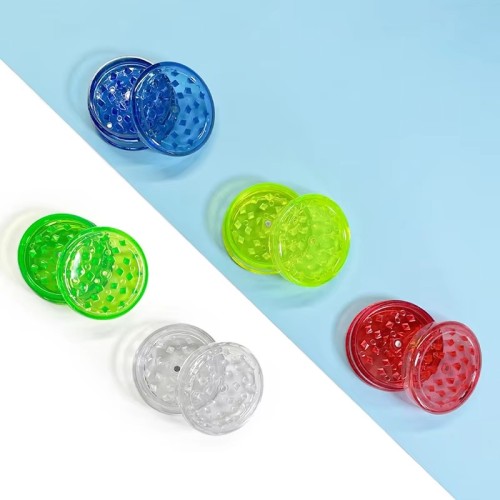  Plastic Herb & Tobacco Grinder Mini Small Dry Spice Grinder Mirror Technique Smoking Pipes