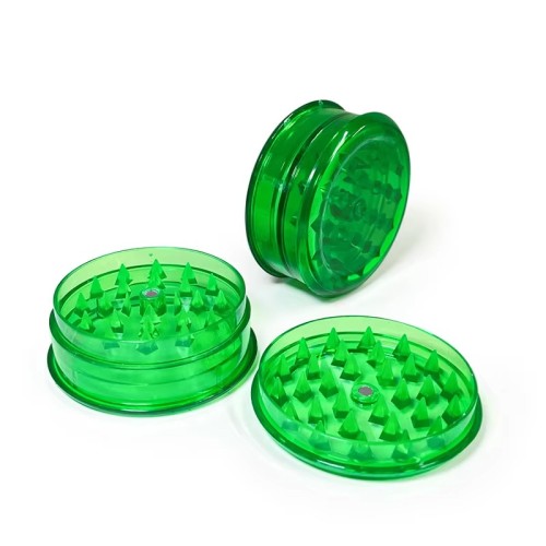  Plastic Herb & Tobacco Grinder Mini Small Dry Spice Grinder Mirror Technique Smoking Pipes