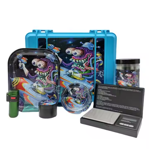 Waterproof Smoke Kit Smoking Accessories Set Lighters Herb Grinder Rolling Tray Ashtray Scale All in One Smoke Kit