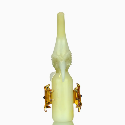 7" Alien Water Pipe with 14mm Male Bowl Hookah Rolling Paper Pyrex