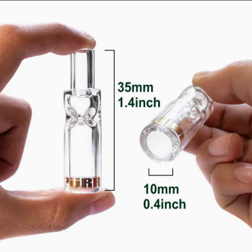 Purr Smokey Filter Glass Rolling Tip