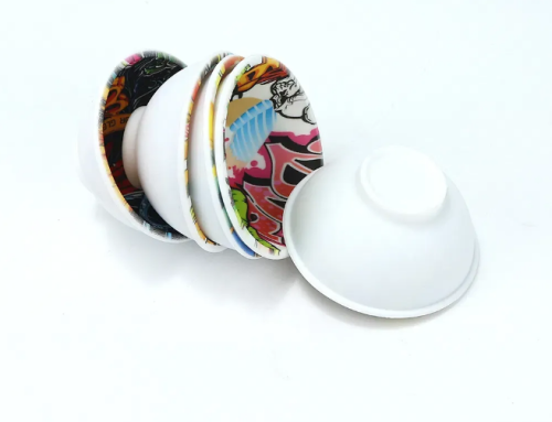 Tobacoo Rolling Bowl Water Transfer Printing Silicone Bowl for Dry Herb Pre Roll