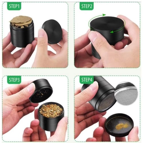 Wholesale Custom High Quality Eco Friendly Smoking Tobacco Aluminum Grinder Herb for Grinder