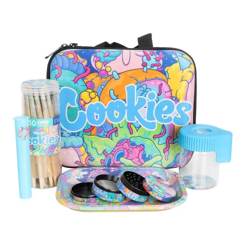 Smoking Set Grinder Kit Tobacco Bag With Rolling Tray Cones Holder Stash Jar Herb Grinder Custom Logo Printing