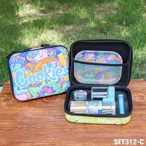 Smoking Set Grinder Kit Tobacco Bag With Rolling Tray Cones Holder Stash Jar Herb Grinder Custom Logo Printing