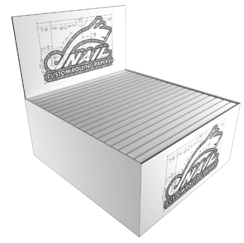 Custom Rolling Papers King Size Slim Magnetic + Tips