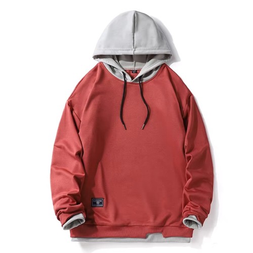 Fashion Brand Customized Pullover Hoodies Heavyweight Plush Thickened Solid Color Embroidered Dripping