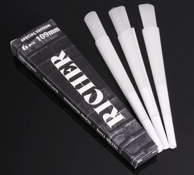 Organic Natural Rolling Papers Smoking King Size Pre Rolled Cones