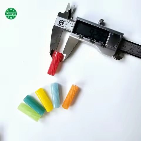 Different Shape clear Colorful Glass Filter Tips for Rolling Paper Cigar Pack