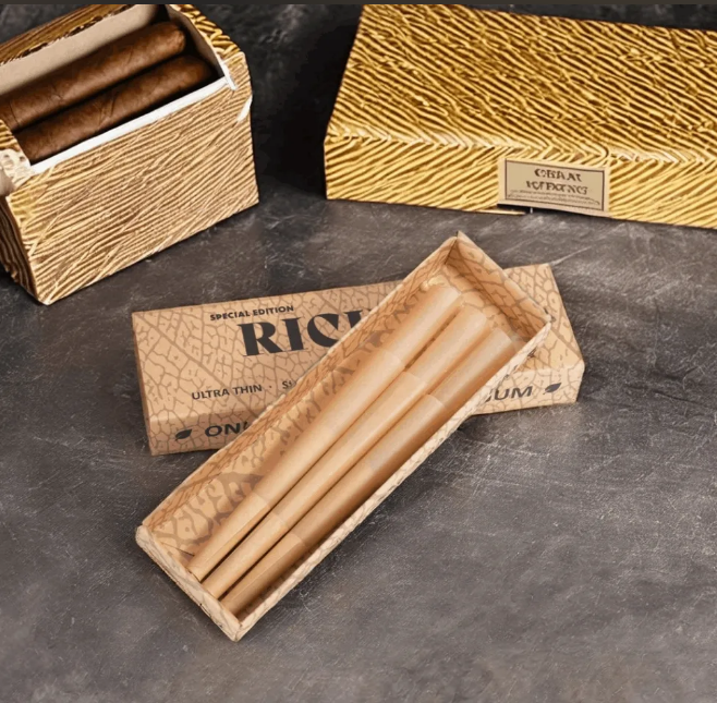 Custom Logo Pre Rolled Cone Rolling Paper Slow-Burning Smoking Accessories in All Sizes