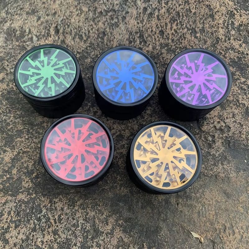Chinyi Factory Custom Logo Herb Grinder Zinc Alloy Aluminum Spice Grinders