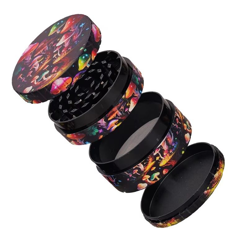 New Arrival Star Custom Logo Tobacco Crusher Grinder Smoking Accessories Zinc Alloy Metal Herb Grinder