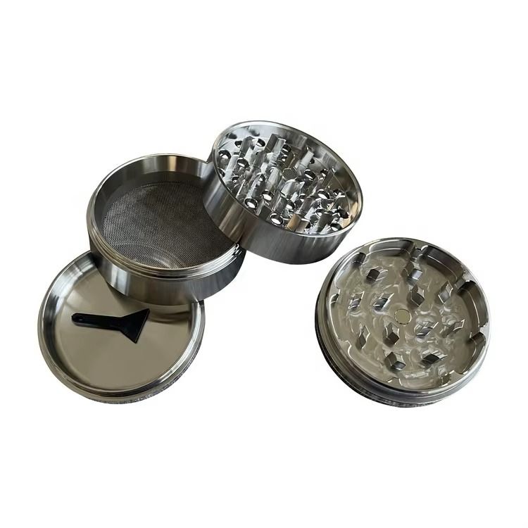 Stainless Steel Herb Grinder Metal Crusher with Custom Logo in Gift Box