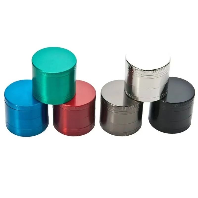 Wholesale Manual Herb Grinder Custom Logo 4 Layer Zinc Alloy Aluminium Premium Metal Tobacco Grinder