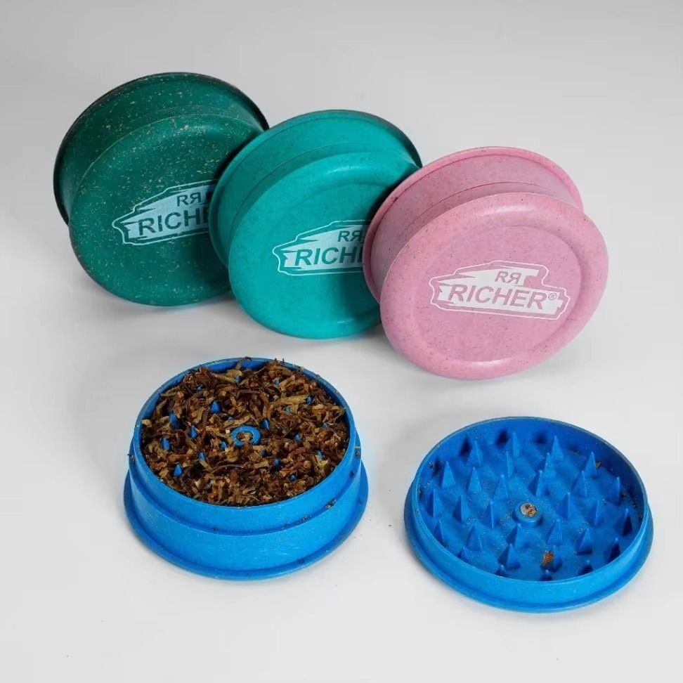 Custom Brand Multiple Color Assorted Non-stick Aluminum Alloy Grinder PLA Zinc Alloy Grinder Smoking Grinder