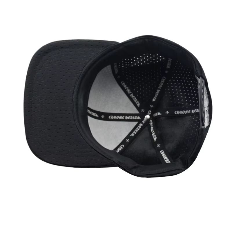 High Quality Custom Embroidery Logo Fashion Unisex Laser Cut Hole Breathable Punk Hip-hop Hat Snapback Cap