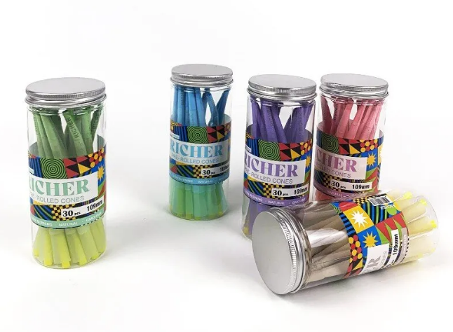 Rolling Paper Packaging Custom Pre Rolled Cone Unbleached Pre Rolled Cone with Tips