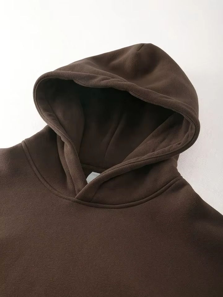 Hoodie Custom logo 500G 100% Cotton Heavyweight Fleece Blank Oversized Plus Size Men'S Hoodies
