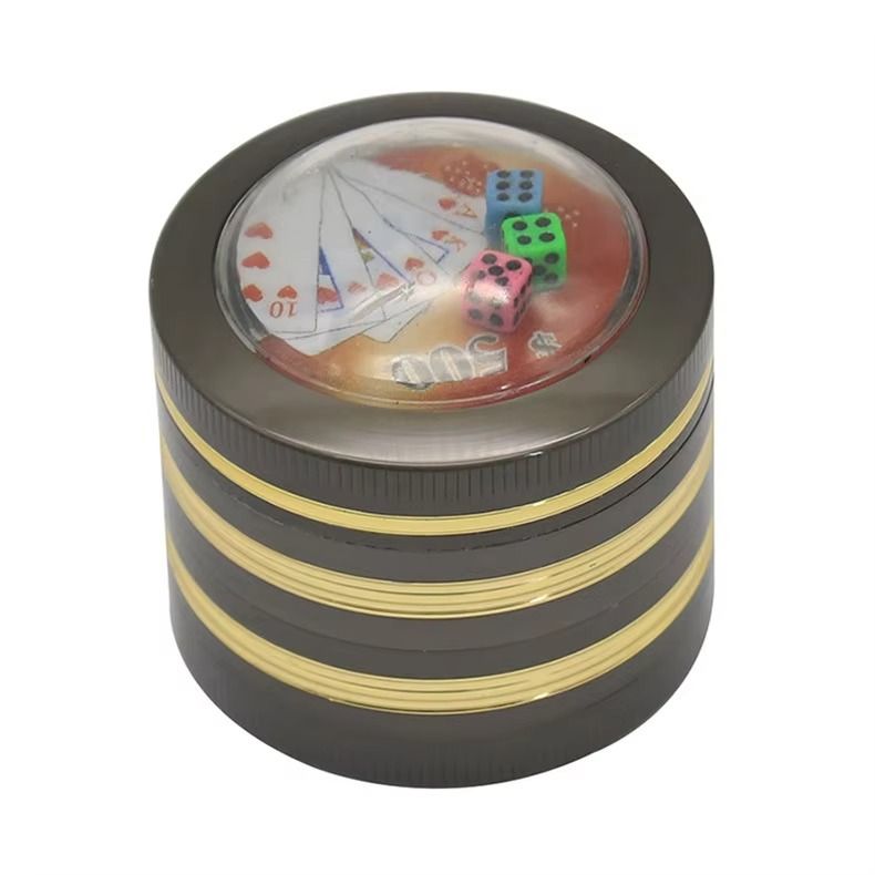 UV Sterilizable 60mm Titanium Grinder Antibacterial Surface Custom Branding