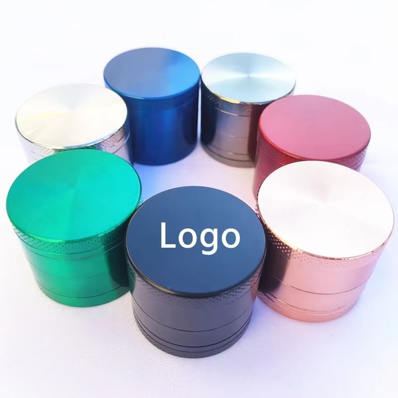 Grinders Herbal Smoking Tobacco Zinc Alloy 4 Layers Metal Grinder Custom logo