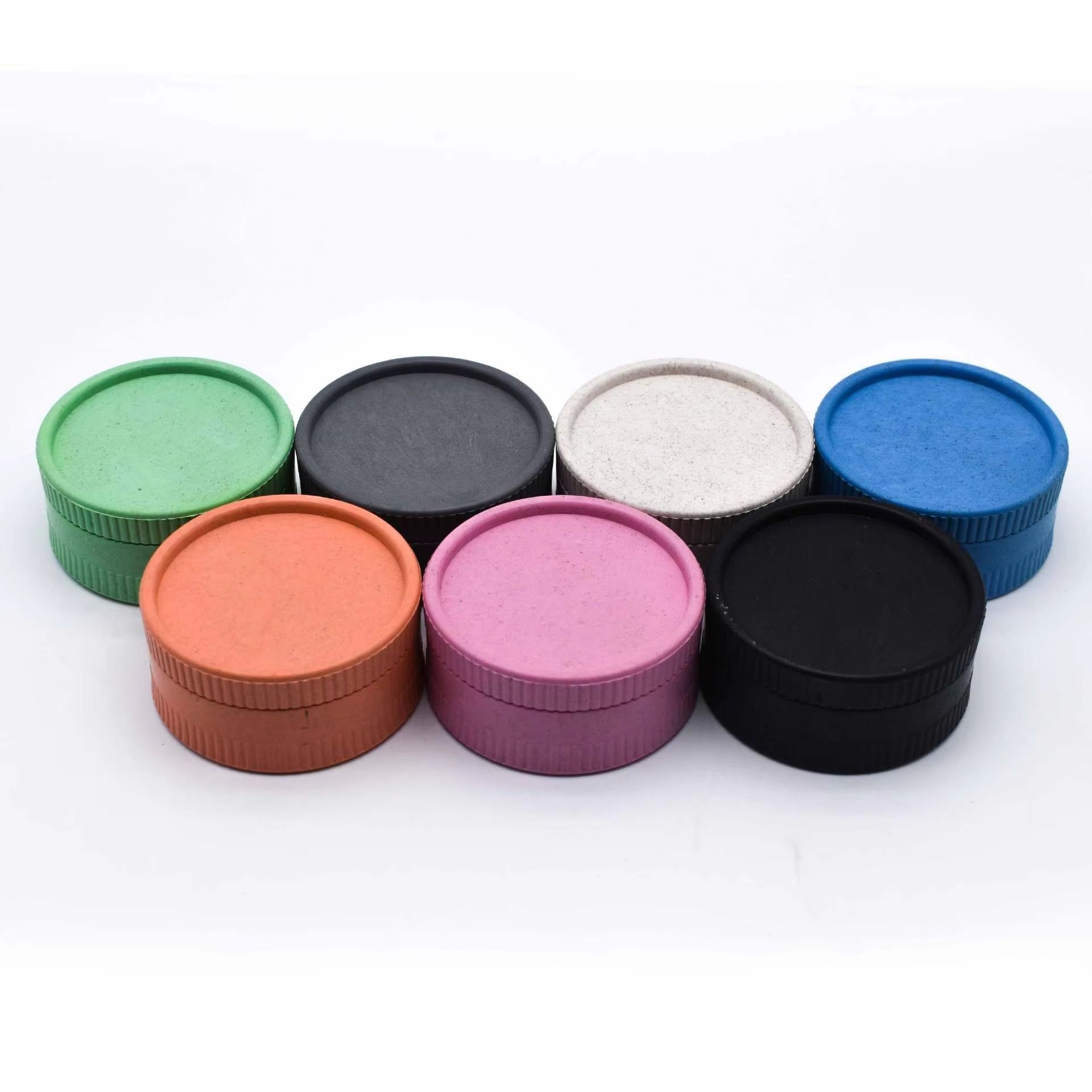  Wholesale Custom Smoking Accessories 55mm Plastic Manual Dry Herb Grinder Custom Logo