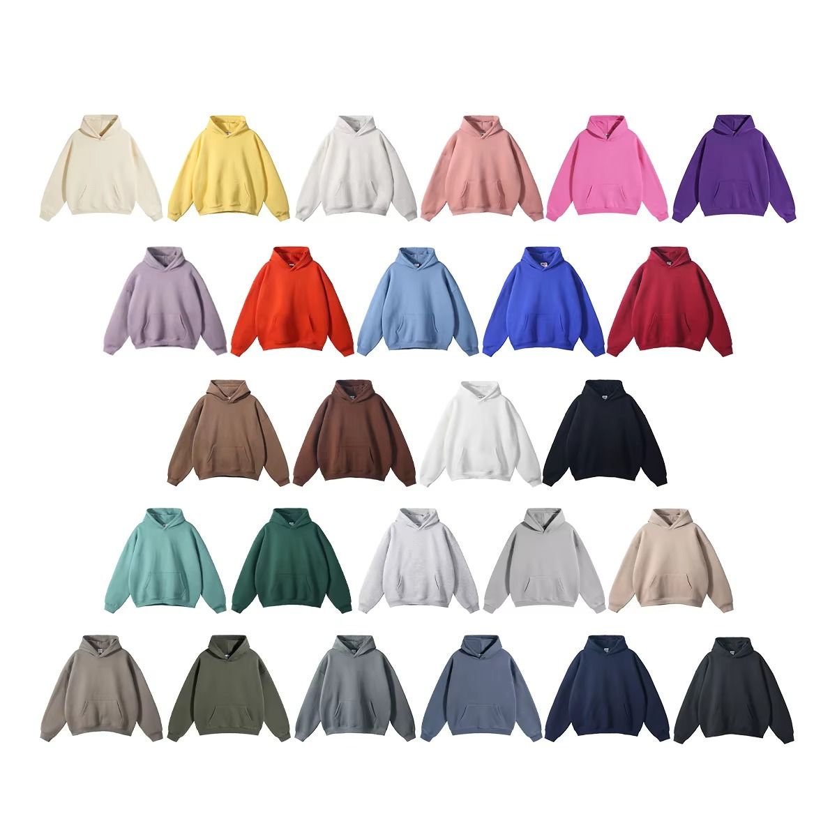 Customized logo Oversized Velvet Thickened Hoodie Trendy Brand Loose Fleece Lining 350gsm Hoodie for Men