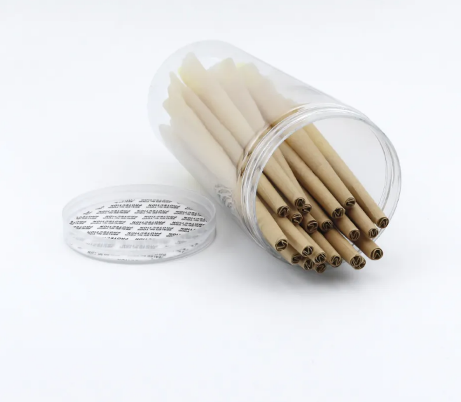 Factory Wholesale 50 Pack Natural Pre Rolled Cone Rolling Paper with Tips