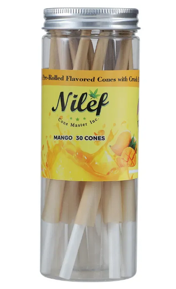 Tobacco Smoking Flavored Rolling Paper Banana Lemon Mango 1 1/4 King Size Slim Pre Rolled Cones