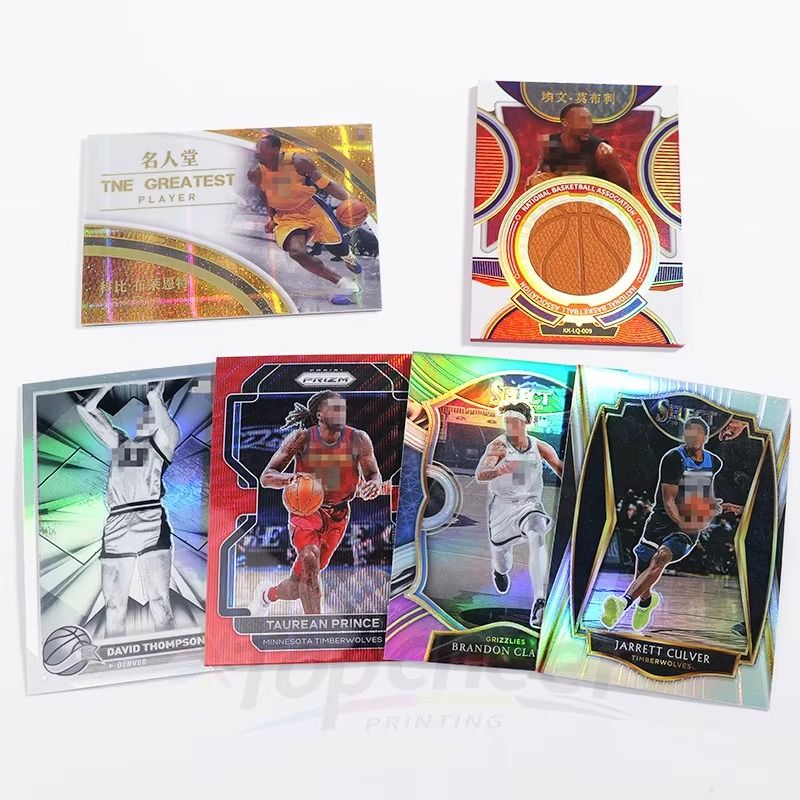Wholesale Customizable Holographic Football Star Classic Series Collectible Sports Trading Cards Games