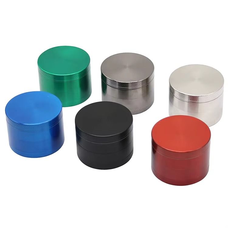 Wholesale 50mm Zinc Metal Manual Herb Grinder Custom Logo Dry Spice Grinder Smoking Accessories