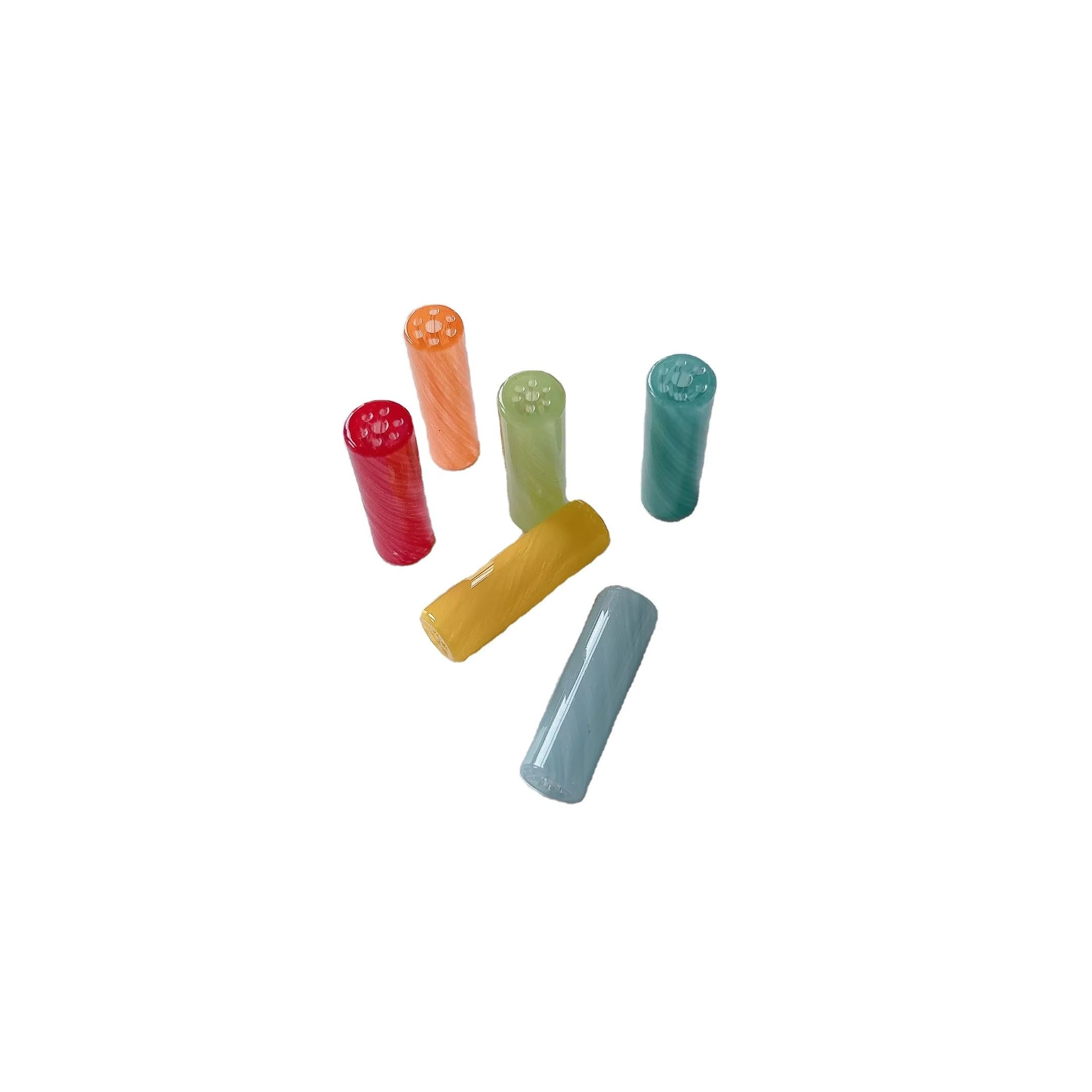 Custom Rip Tips Glass One Hitter Tips Glass Spiral Filter Tips For Smoking