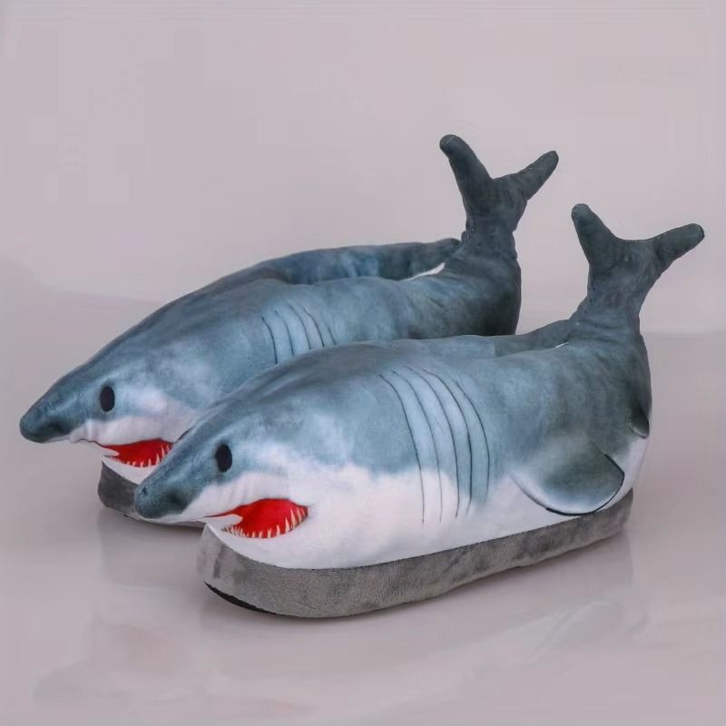 Best Quality Lifelike Stuffed Animal Fish Plush Slippers Indoor House Slippers for Adult