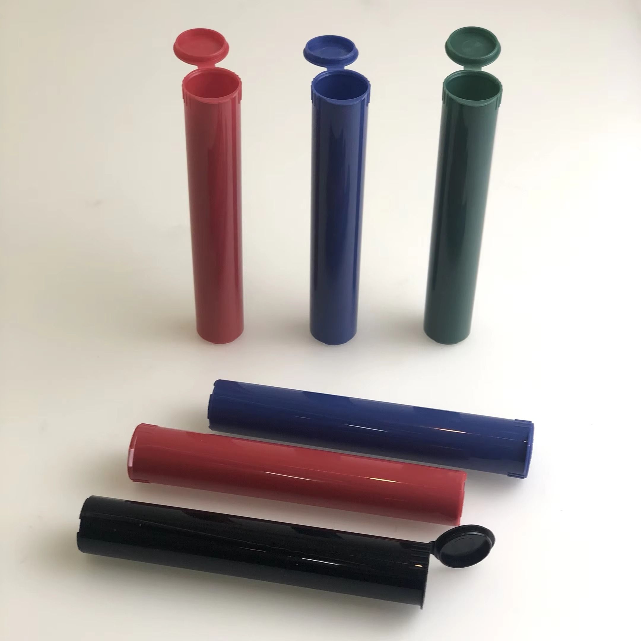 Tube Squeeze Child Proof Pill Bottles Customized Biodegradable Plastic Pre Roll Cone Tube Packaging