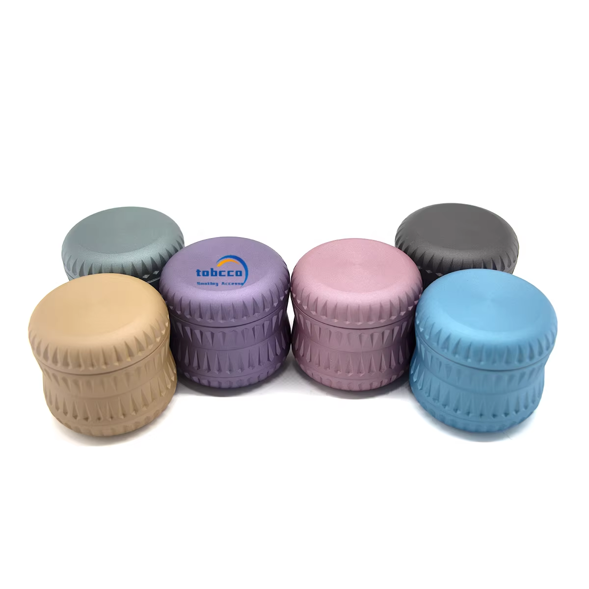 63mm Aluminum Custom logo Colorful Herb Grinder 4 Layer Scraper Grinder Tobacco