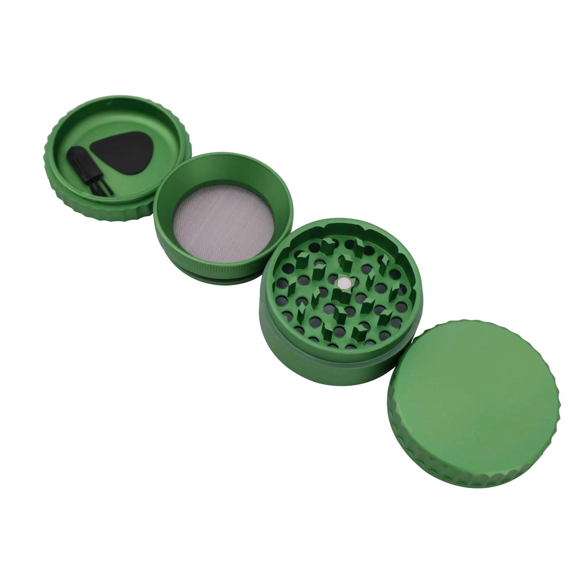 Wholesale Luxury Herb Grinders Custom 70mm Zinc Alloy Grinder 4 Parts Smoking Accessories Portable Herb Grinders