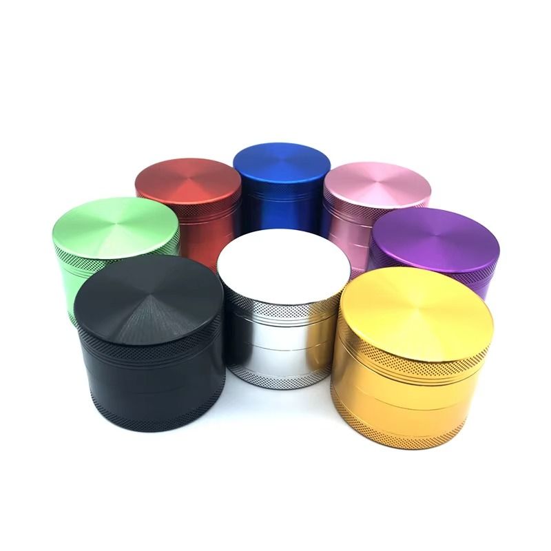 Good Price Custom logo Aluminium Alloy 55mm 4 Layers Tobacco Crusher Metal Grinder