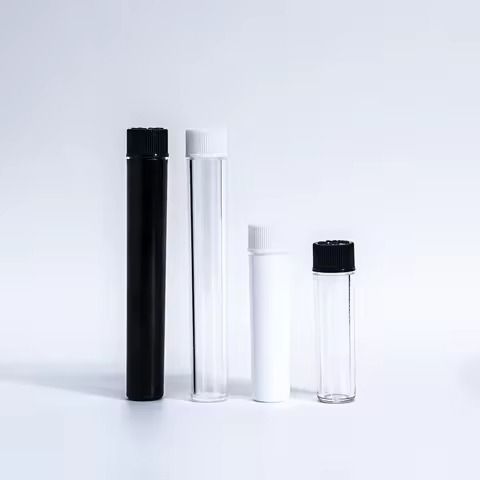 Hot Selling Wholesale 110mm Transparent Storage Cone Tubes Custom Airtight Pre Roll Plastic Storage Containers