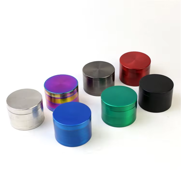 Wholesale Cheap Manual Herb Grinder OEM/ODM Custom Logo 4 Layer Zinc Alloy Premium Metal Tobacco Grinder